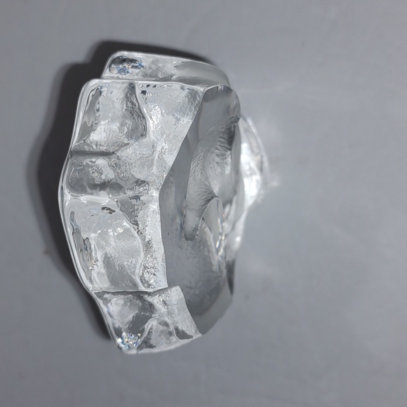 New Maleras Full Lead Clear Otter Paperweight - Picture 3 of 6